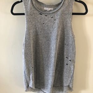 Grayson/Threads Distressed Lightweight Gray Sleeveless Shirt